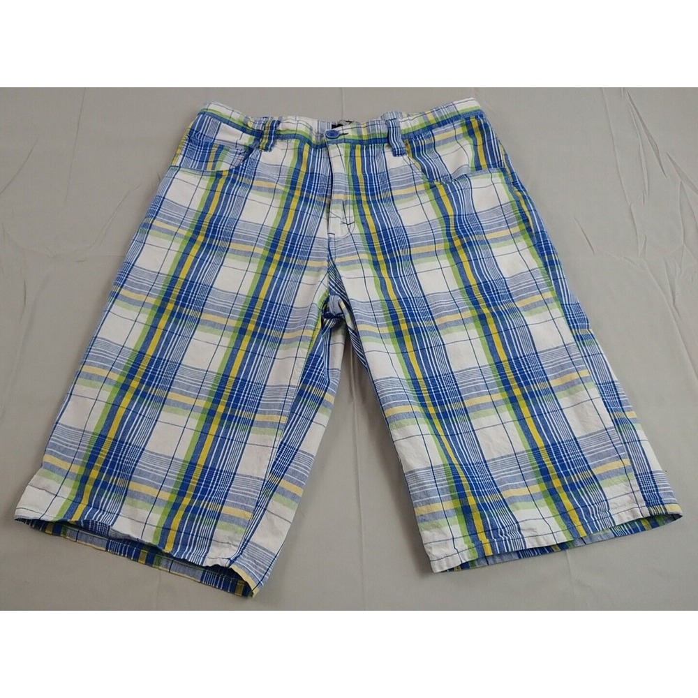 4 Fatherz Bermuda Shorts Men's XL Multicolor Plaid Classic Preppy Flat (745)